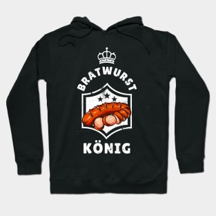 Bratwurst König Grill Liebhaber Männer Hoodie